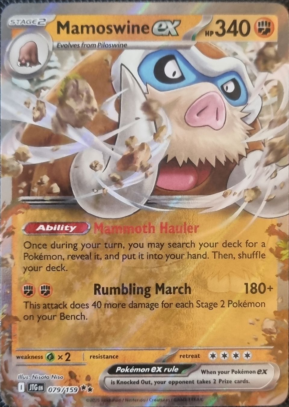 Pokémon Sammelbilder & Trading cards: Pokemon Mamoswine EX EN – Neu (gemäss Beschreibung) aus Oberbipp von ret_6hxb