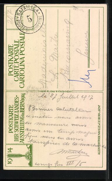Foto, Lettere & Cartoline: sign. Wr. de May: Schweizer Dragon mit e – Usato da Berlin venduto da bartko-reher 1