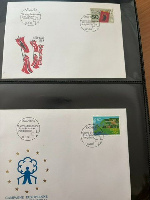 Tutti i francobolli: Suisse 1988 Collection complète – Nuovo (secondo la descrizione) da Palézieux venduto da Minou-Marc-Nico_Mimi 2
