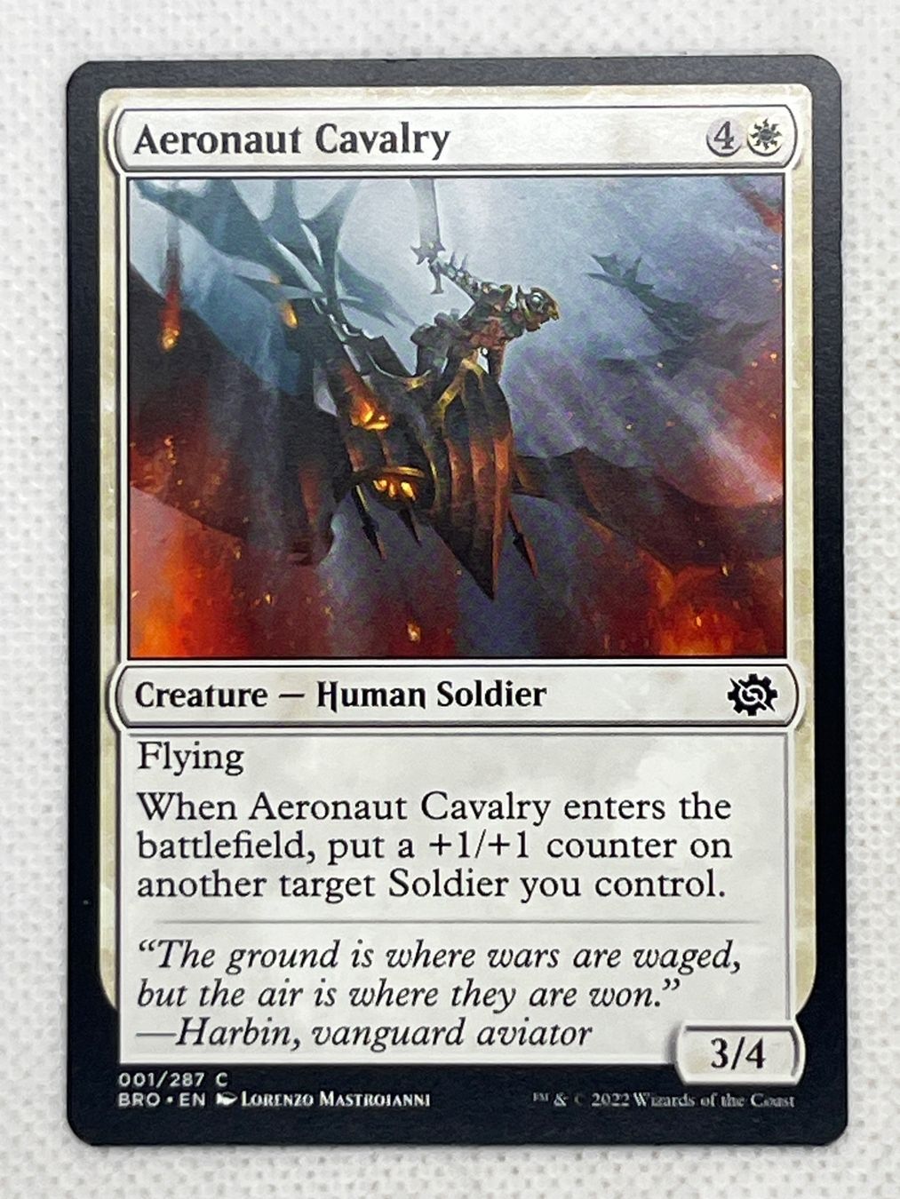 Magic The Gathering Carte collezionabili: Magic The Gathering Aeronaut Cavalry Karte – Usato da Hinterkappelen venduto da Kim1992