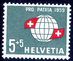 1959 WELTKUGEL PRO PATRIA ** POSTFRISCH ** - OL32