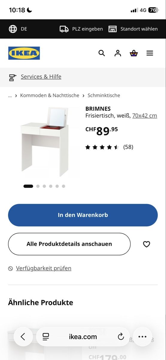 Ikea Schminktische: Schminktisch mit einklappbarem Spiegel – Gebraucht aus Niederweningen von leo_2jlz 2