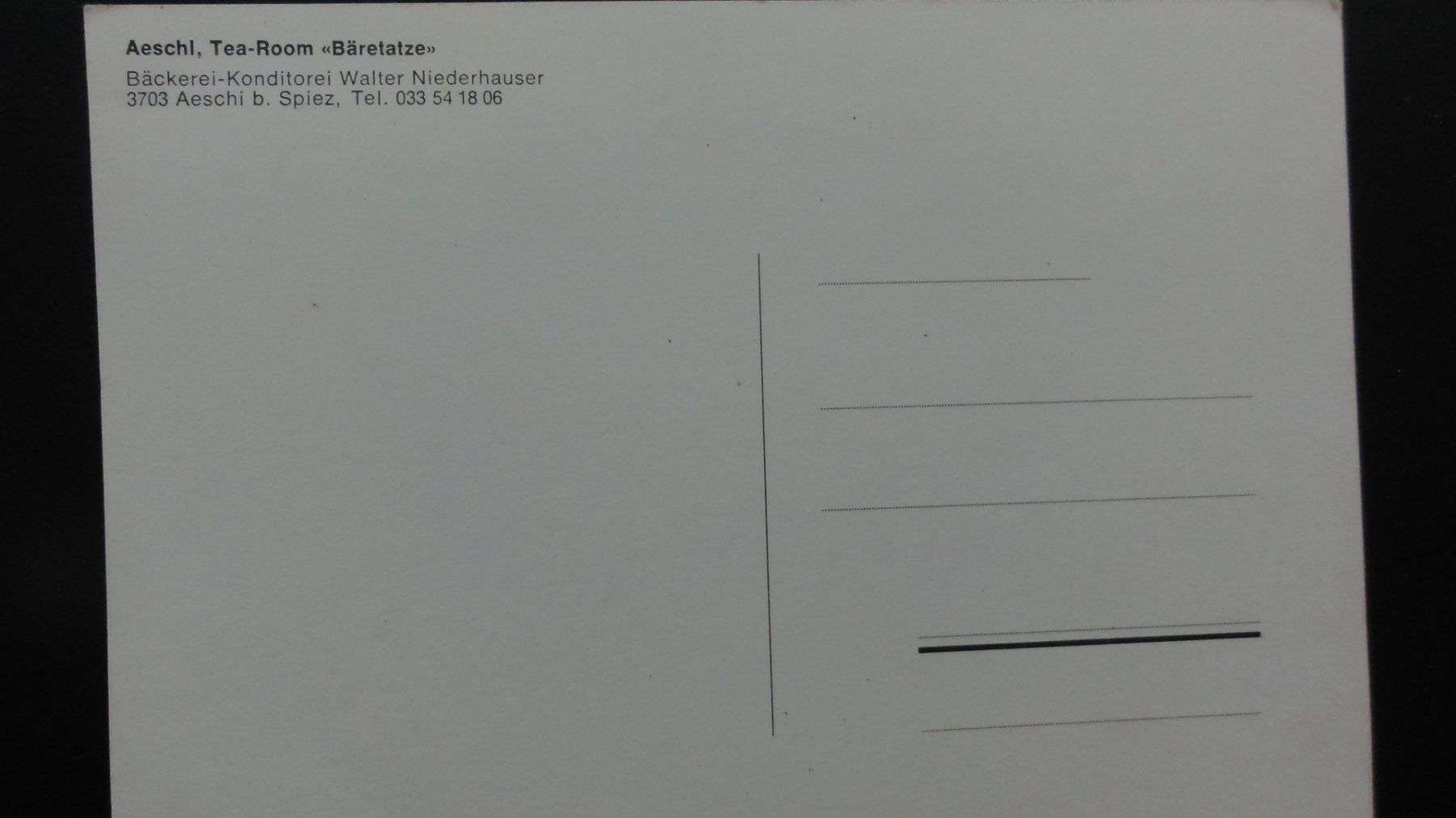 Cartoline postali: Antike Aeschi, Bäretatze – Nuovo (secondo la descrizione) da Abtwil SG venduto da mutts1 1