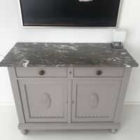 1940s Schrank Belgian origin with rare Belgian marble top