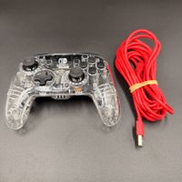 Nintendo Switch Controller transparent mit USB-C Kabel