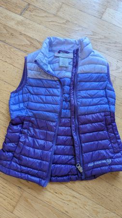 Leichte Daunenweste Free Country Gr. 98-104 5-6J Lila/Blau