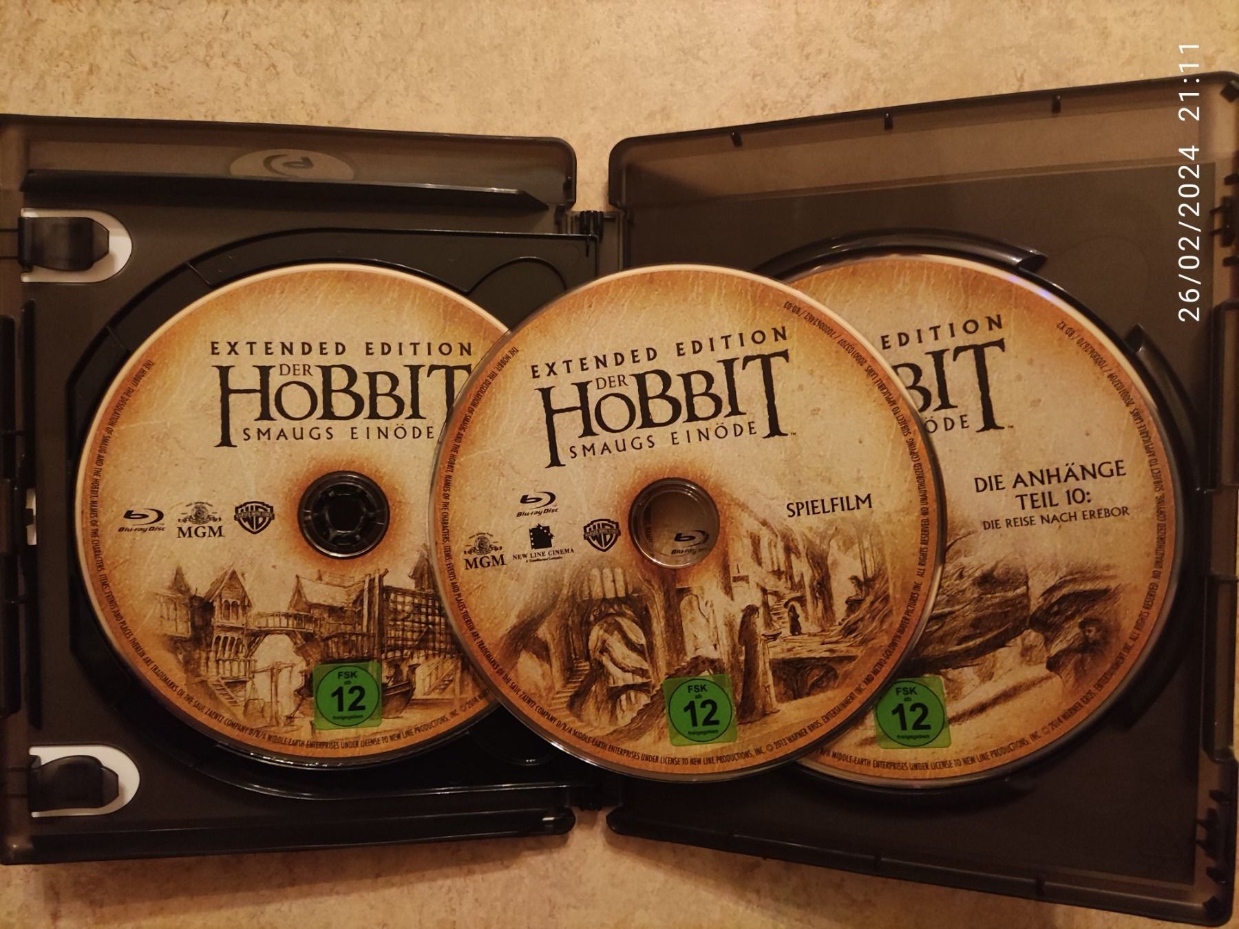 Alle DVDs: Der Hobbit Smaugs Einöde Extended Edition [Blu-ray] – Gebraucht aus Basel von Alacant 2
