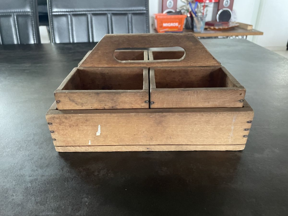 Casse di trasporto: Ancienne Petite Caissette en Bois Massif – Usato da Vallamand venduto da Bricbracbroc82 4