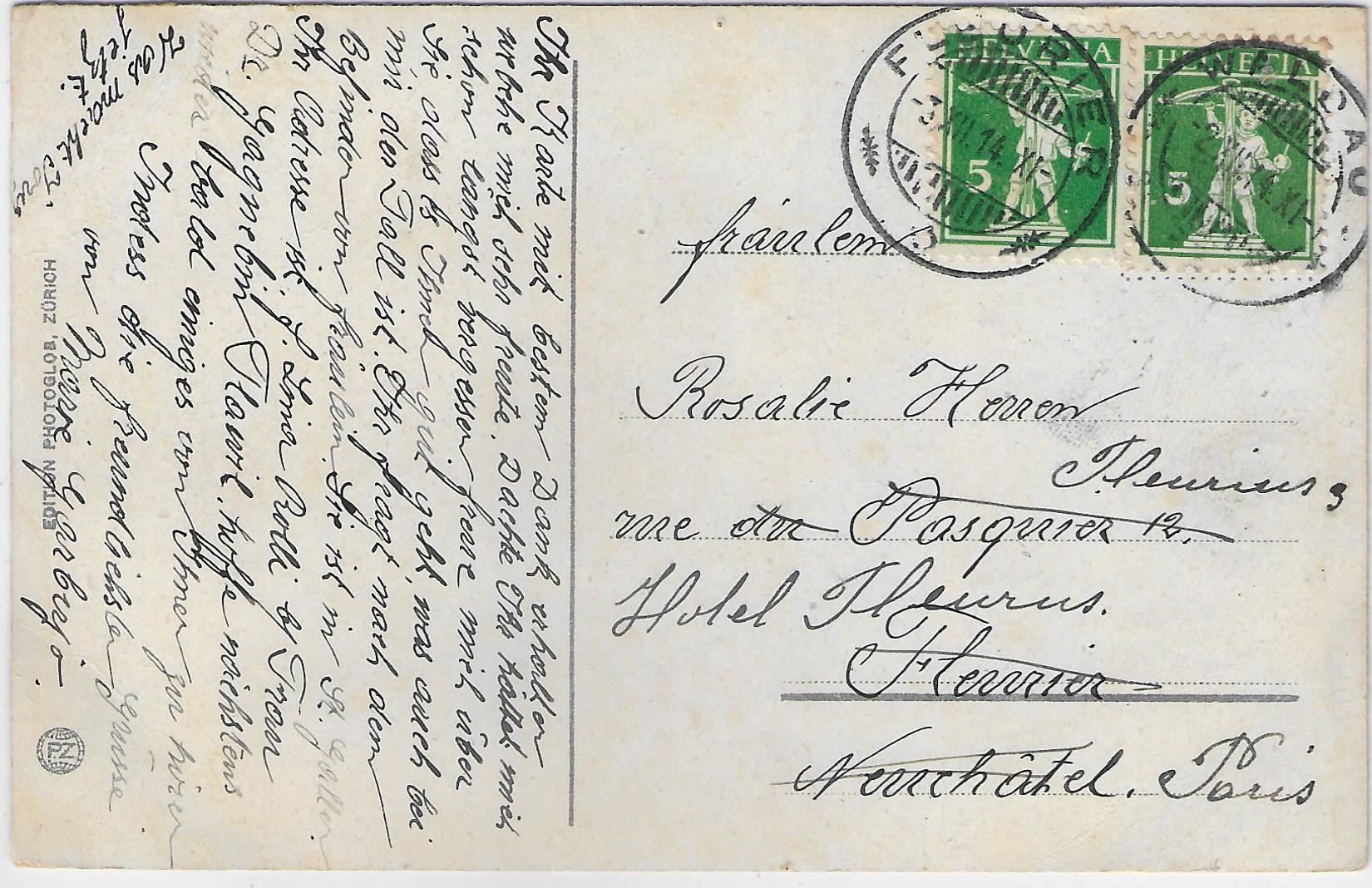 Cartoline postali: Solothurn - Einsiedelei - Litho – Usato da Ettingen venduto da Kartenplanet 1