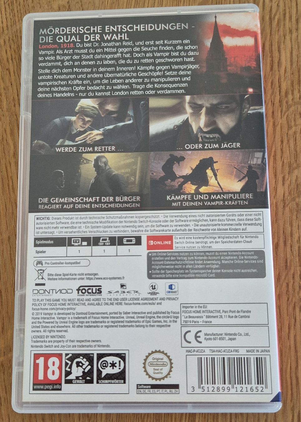 Giochi: Vampyr Nintendo Switch Spiel – Usato da Zofingen venduto da Sammelsurium92 1