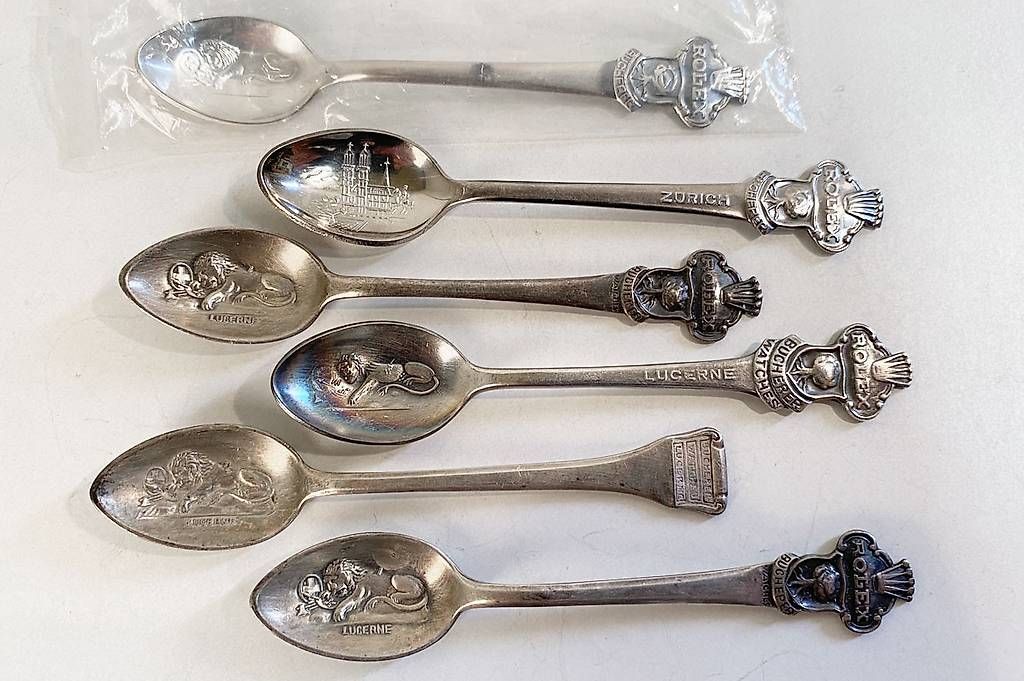 Löffel: 6 versch. Bucherer ROLEX Andenkenlöffel – Gebraucht aus Ballwil von ClassicGallery 2