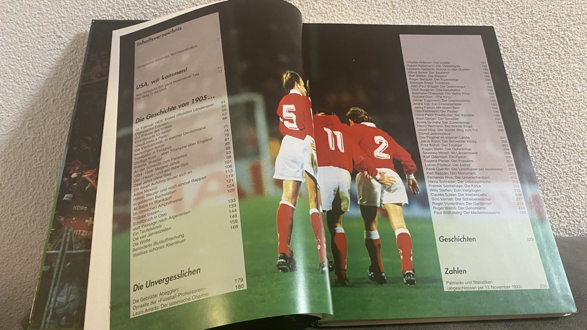 Libri: Die Nationalmannschaft 1905 bis 1993  Buch – Usato da Zürich venduto da Timi80 5