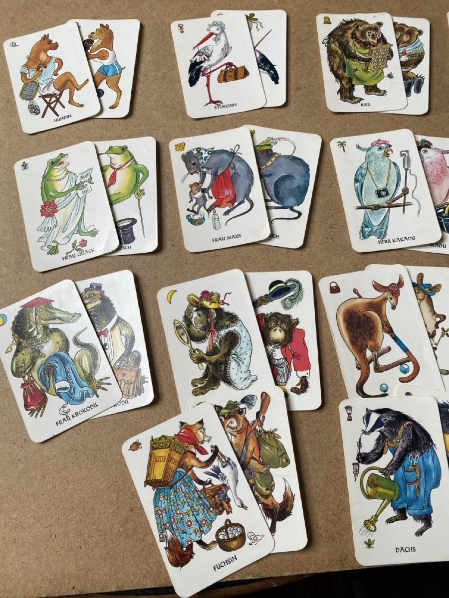 Giochi: Schwarzer Peter Spielkarten mit lustigen Tierbildern – Usato da Hunzenschwil venduto da Smiles 2