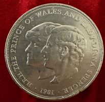 Gedenkmünze Prince Charles Lady Diana 1981 Silber 925