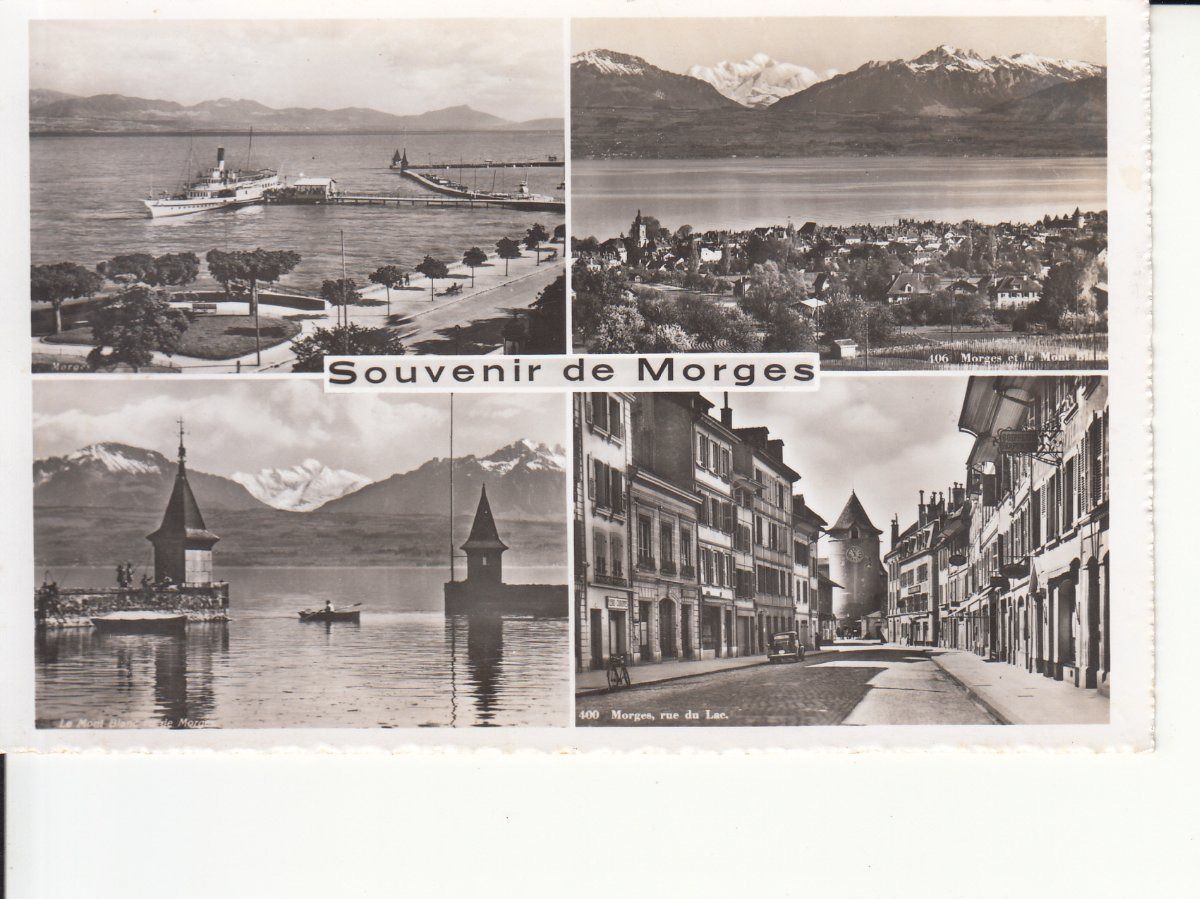 Cartoline postali: Morges ca. 1945 – Usato da Bürglen TG venduto da StampGraf