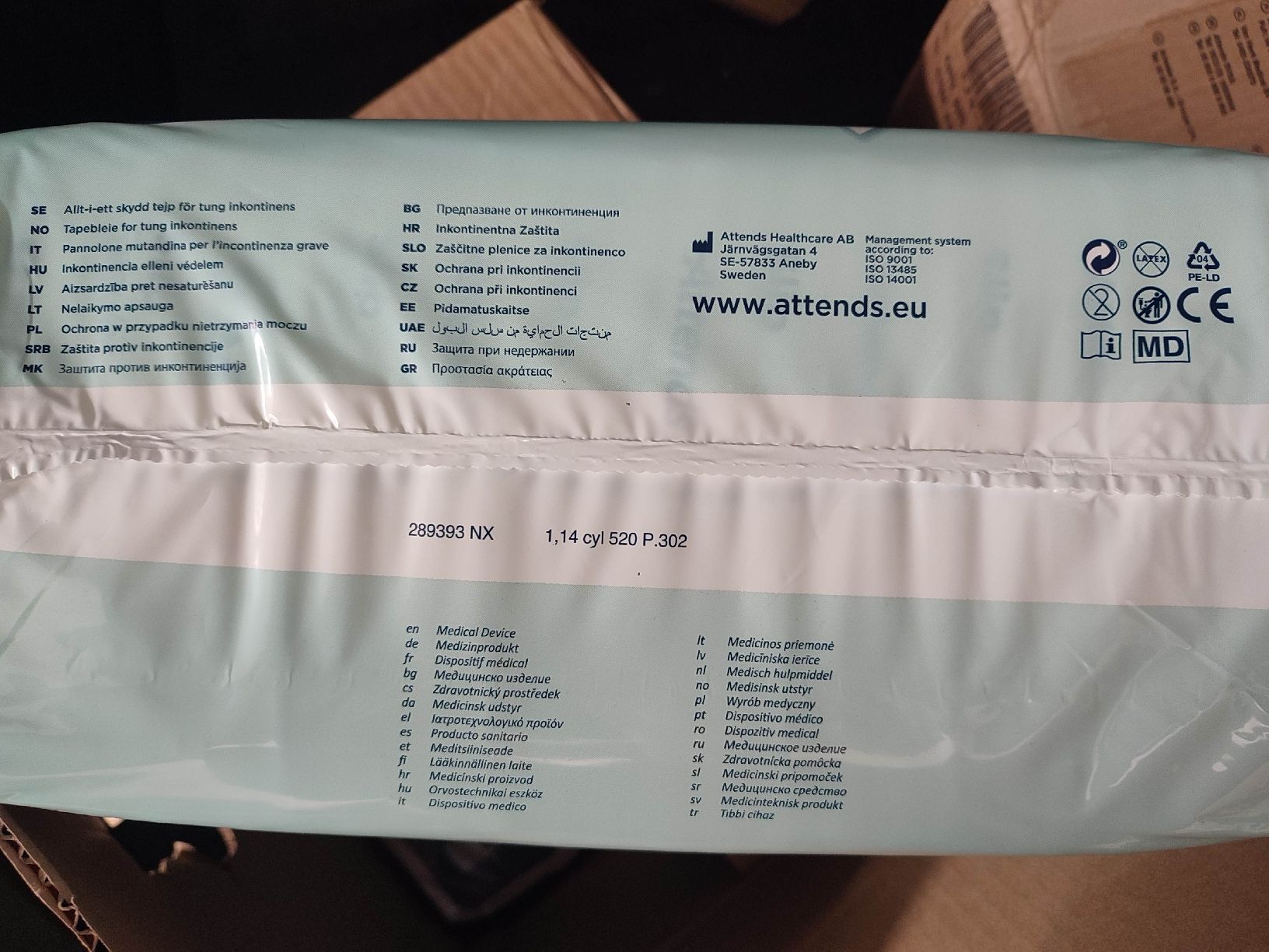 Secchi per pannolini & Pannolini: Attends Slip Regular 8M Windeln 54 Stück Inkontinenz Slip – Nuovo e nell'imballaggio originale da Elfingen venduto da lea_m57j 5