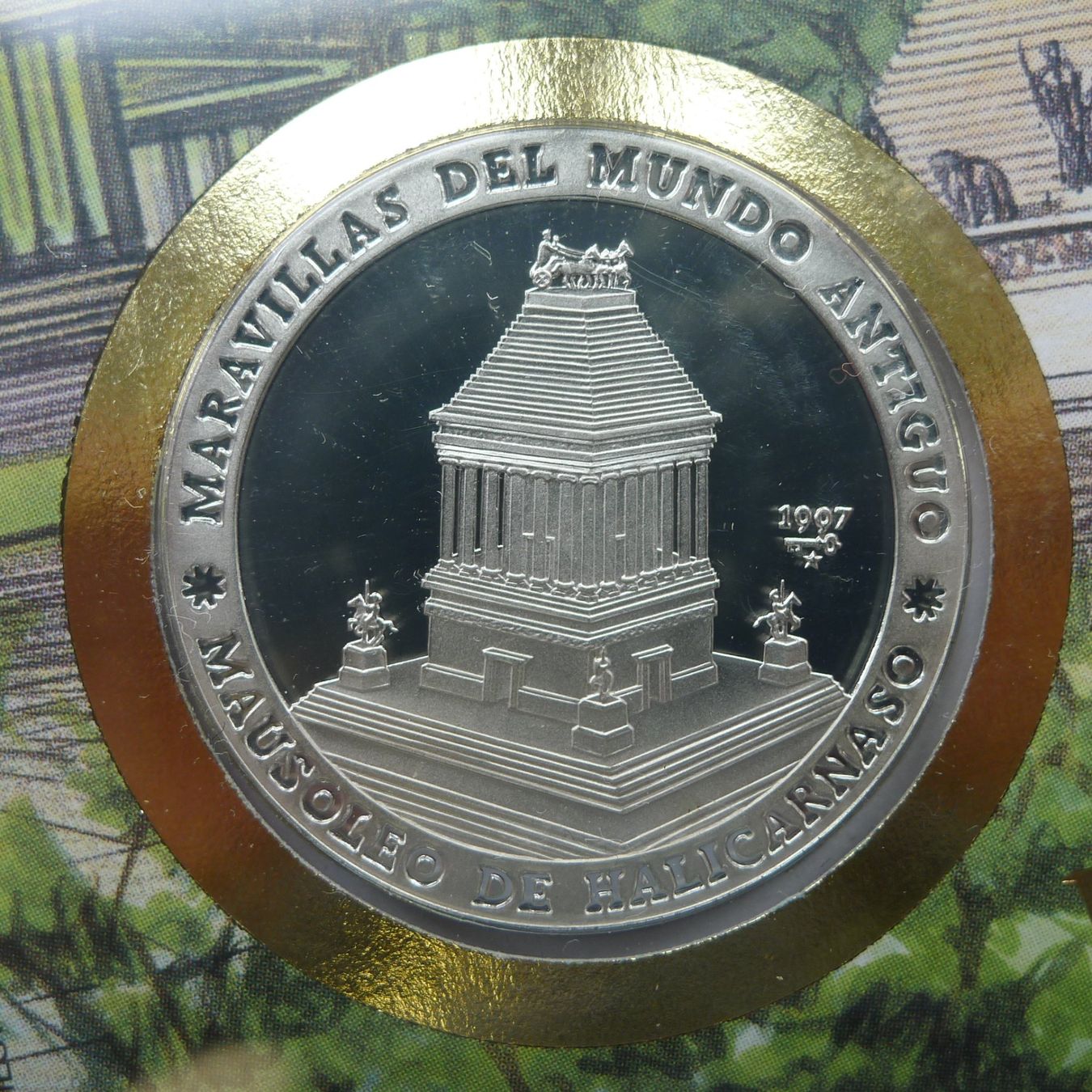 Tutti le monete: 1997, Numisbriefe "Weltwunder der Antike" mit 7 Silbermünzen – Usato da Sursee venduto da Luzernerraute 8