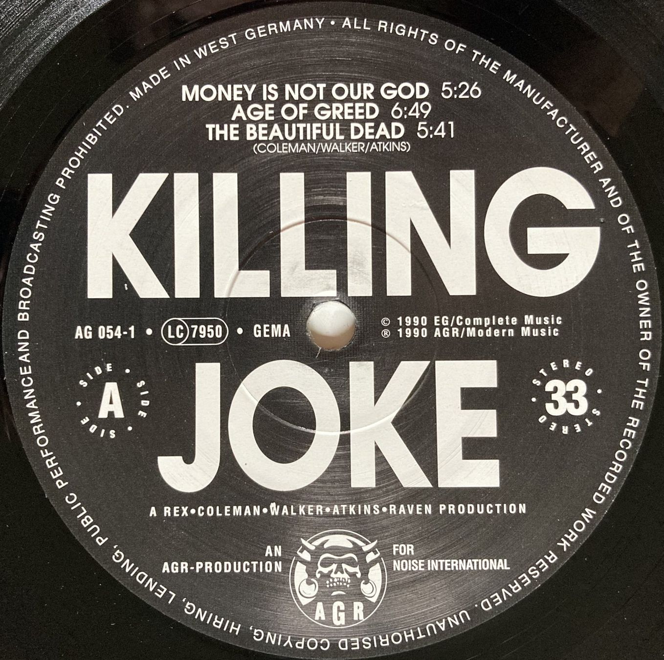 Dischi in vinile: KILLING JOKE - EXTREMITIES, DIRT AND VARIOUS REPRESSED EMOTI – Usato da Bottens venduto da hotter-than-hell 2