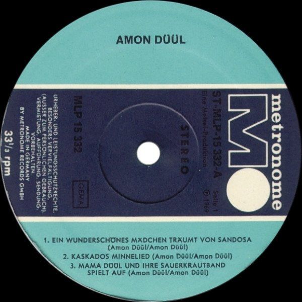 Dischi in vinile: Amon Düül – Psychedelic Underground LP – Usato da Wenslingen venduto da riger11 2