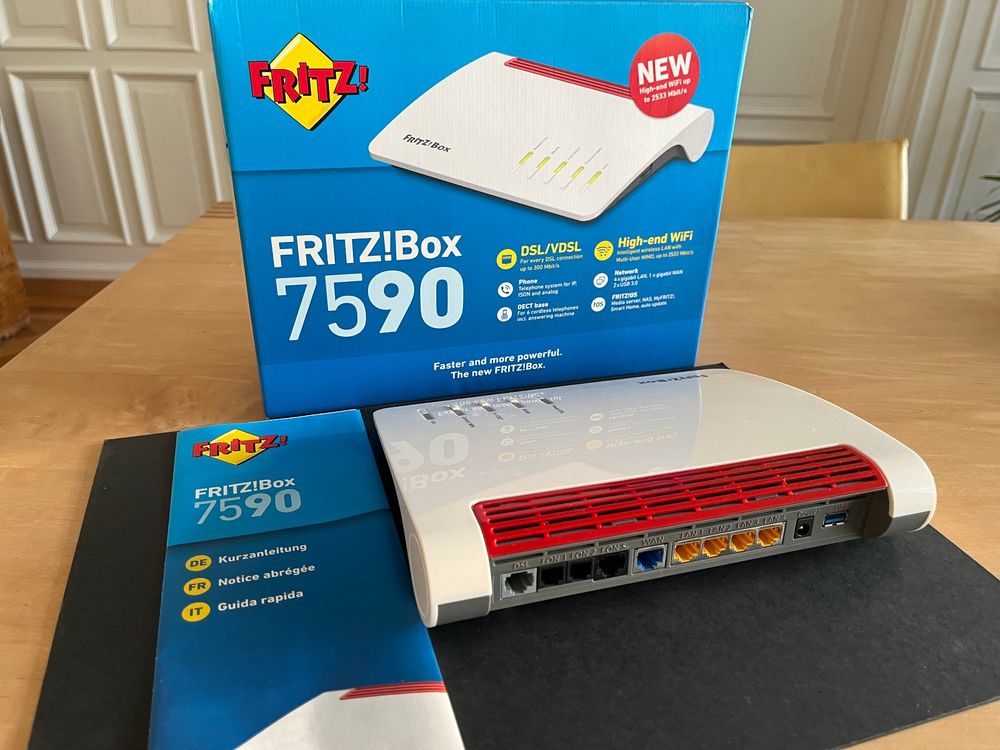 AVM FRITZ! Box 7590 A/CH Router Fritzbox NAS / WLAN Mesh Kaufen auf Ricardo