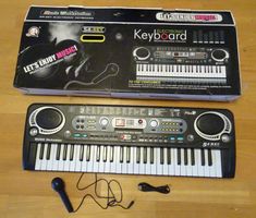 Elektronisches Keyboard Piano 54 Tasten mit Mikrofon