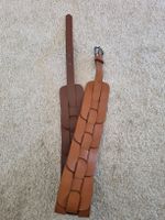 Damen Taillengürtel Leder braun