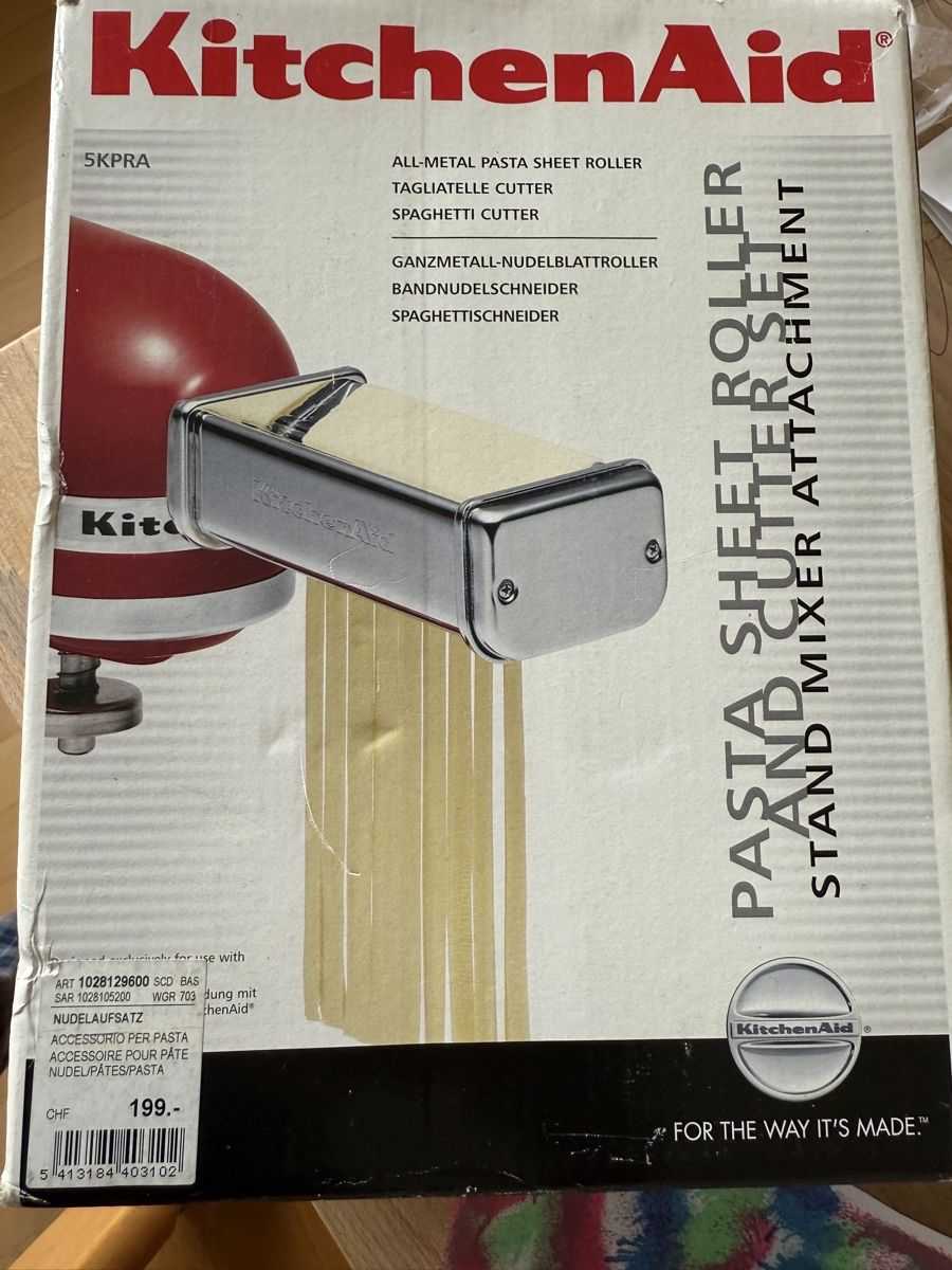 Elettrodomestici da cucina: KitchenAid Pasta Zubehör-Set: Nudelroller & Schneider – Nuovo (secondo la descrizione) da Zürich venduto da eddy_p