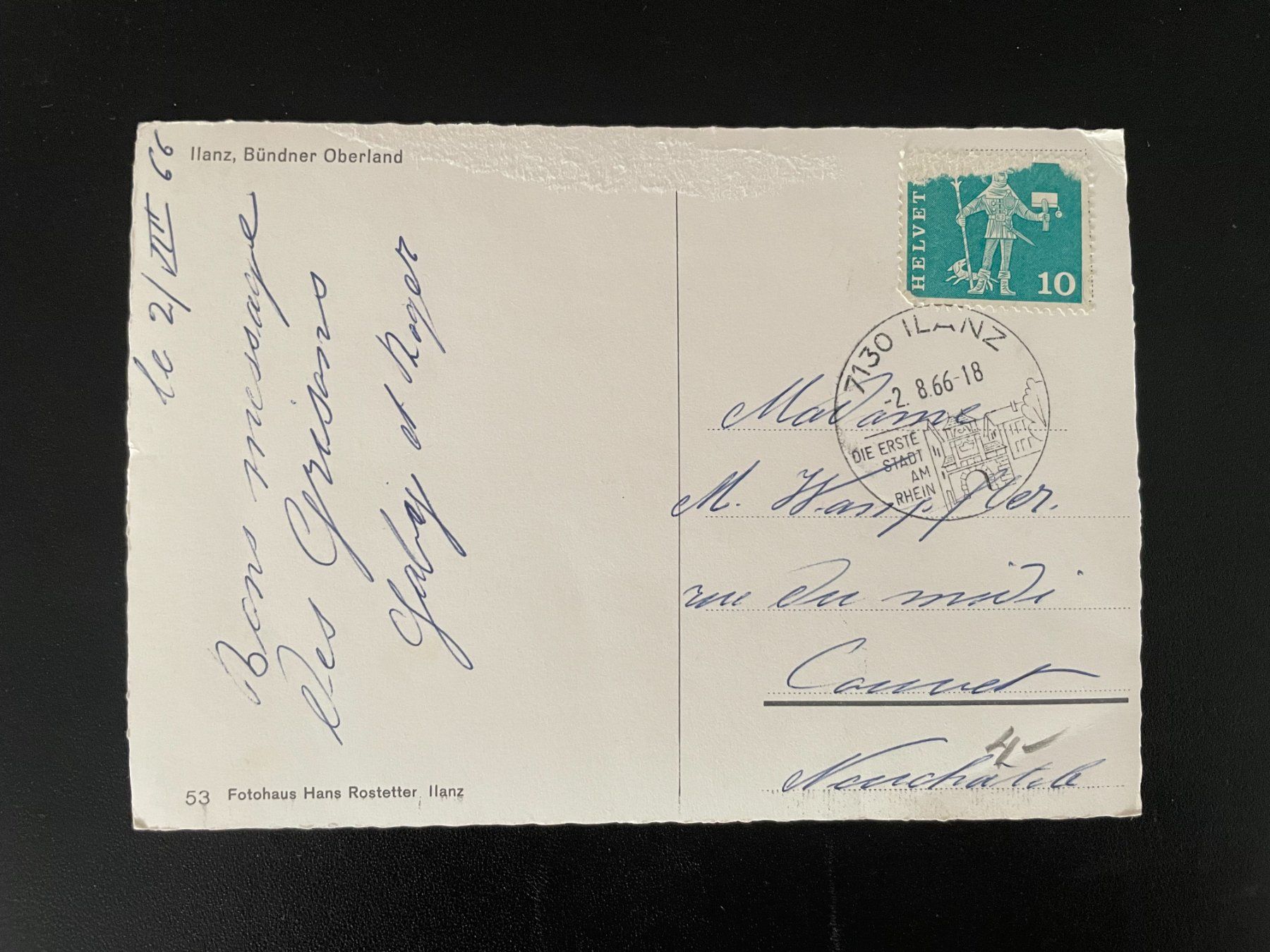 Cartoline postali: AK GR Ilanz, Bündner Oberland – Difettoso da Thal venduto da Danny82 1