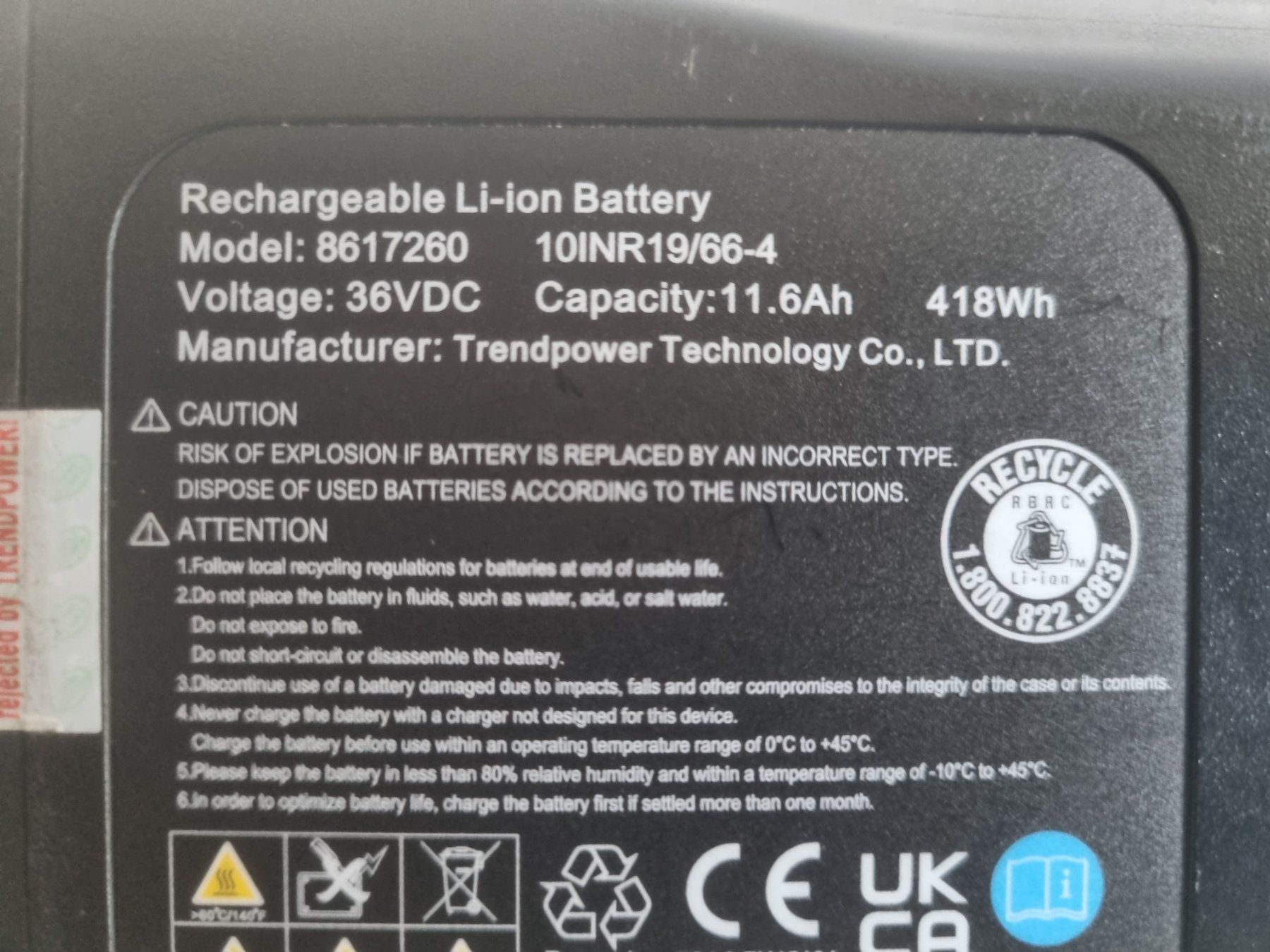 Batterie: Batterie E-Bike Rockrider – Usato da Avully venduto da jfc76 7