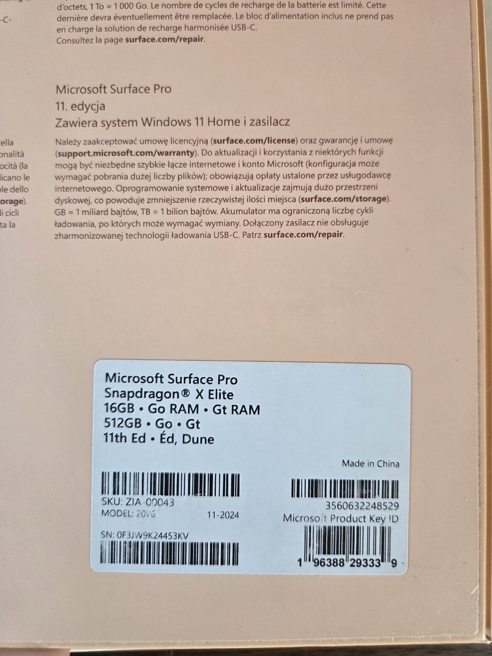 Microsoft Portables: Windows Surface Pro 11 Copilot + PC – Neuf (Voir description) à Thierachern par bcguggi 5