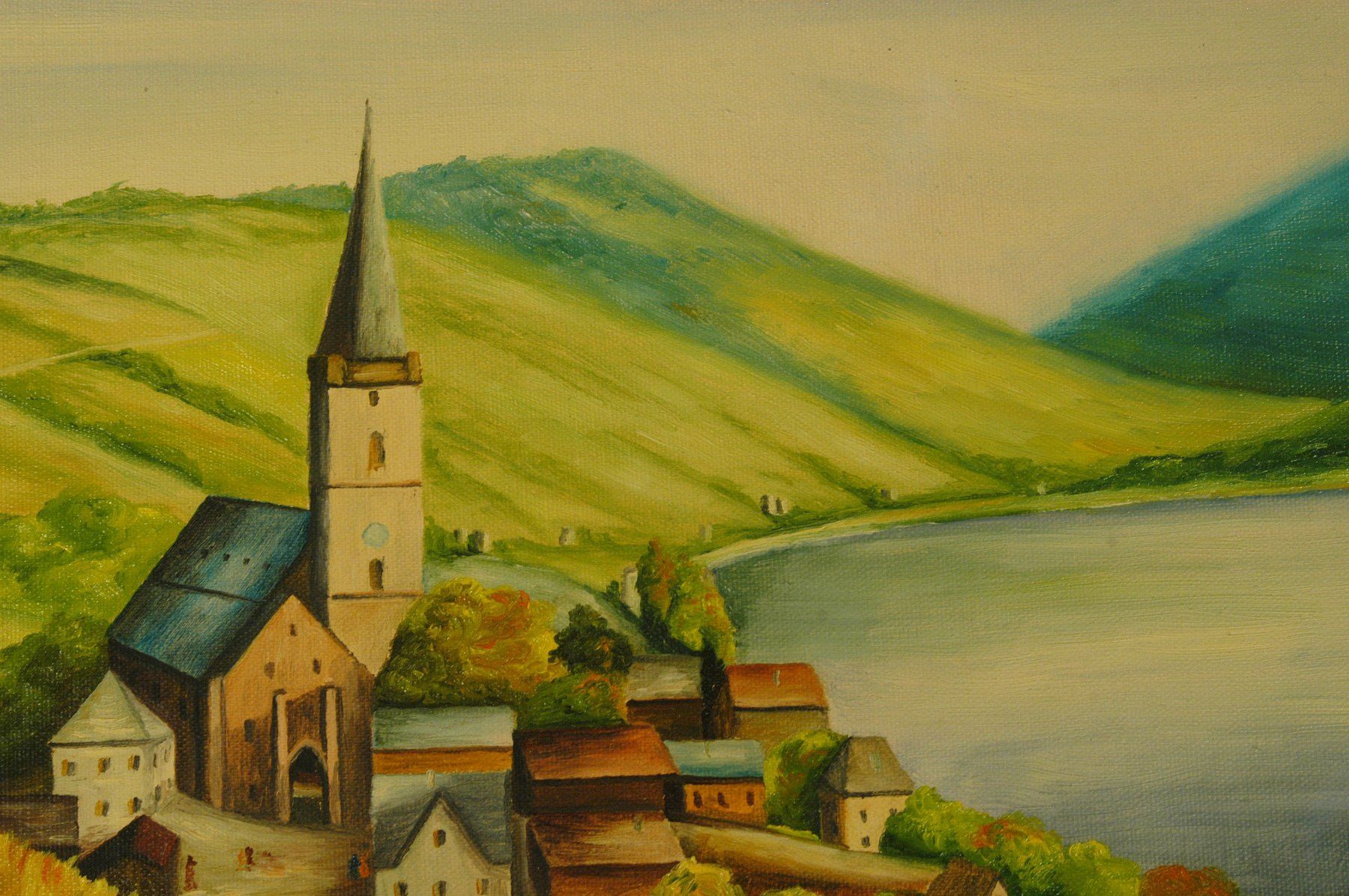 Gemälde: M. Lippuner Weinbauern Oel auf Leinwand – Gebraucht aus Herisau von Wisen 3