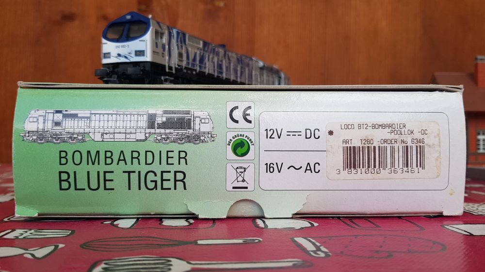 Mehano T166 Diesel Locomotive DE-AC33C Blue Tiger Dc H0 Dss Top Ob 1611