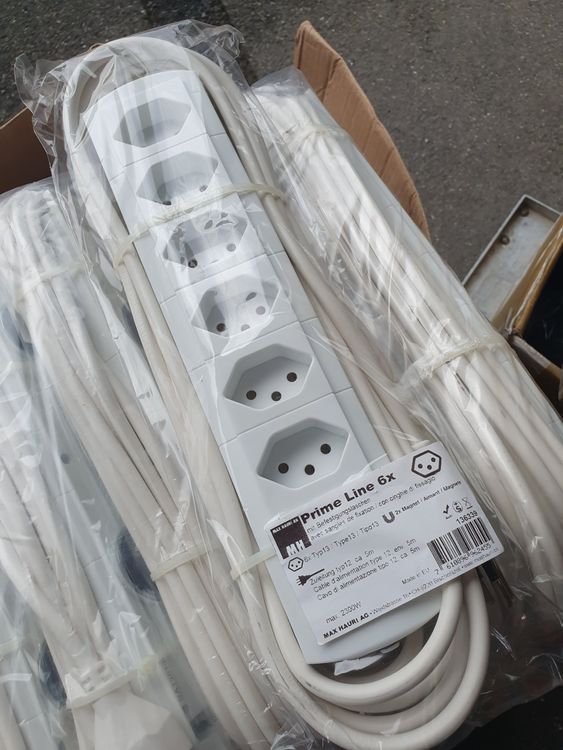 Max Hauri Prime Line Magnet 6xT13 Typ12 5m Steckdosenleiste (Neu und ...