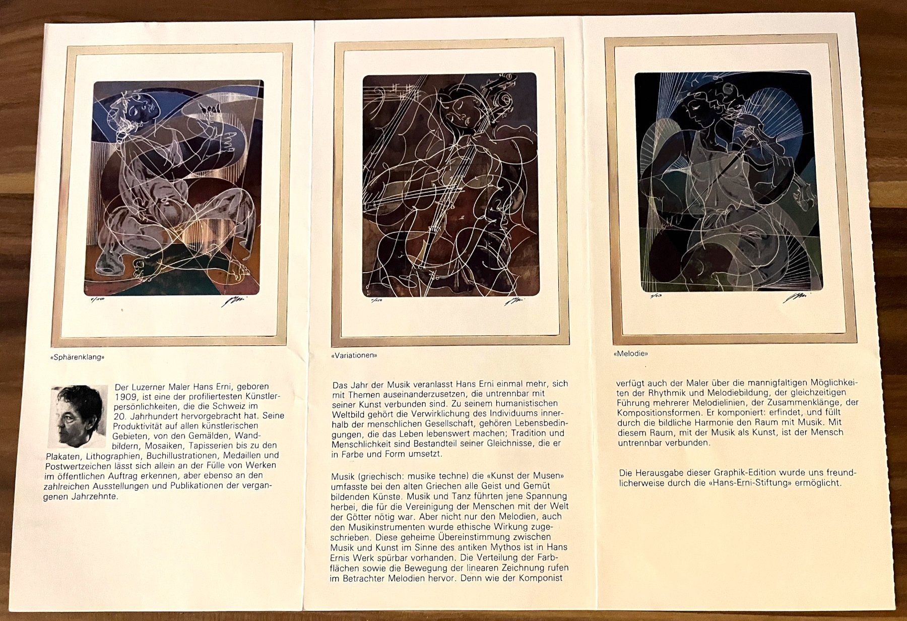 Grafica & Litografie: Hans Erni Original Litho "Variationen" 80/150 Handsigniert – Usato da Arch venduto da ZEITFELS 7
