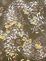 Stoff durchsichtig mit Blumenmuster ca 153-153