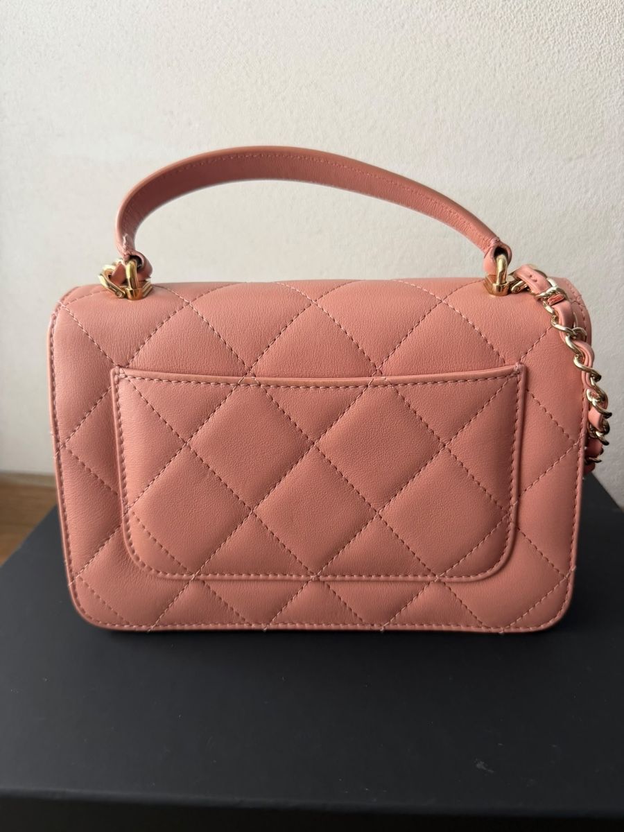 Chanel Taschen für Damen: Chanel top handle mini flap pink – Gebraucht aus Münchenstein von watchpatrol 6