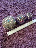 Schmuckschatullen 3er Set Ethno Stil Vintage Deko 