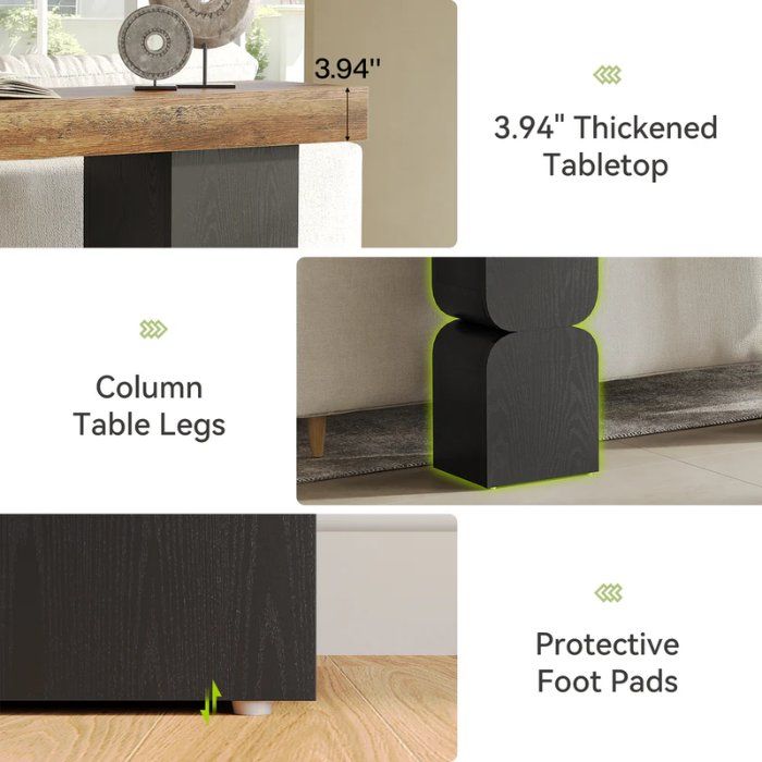 Tavoli: Konsolentisch 160cm Modern Schwarz Holz – Nuovo e nell'imballaggio originale da Gretzenbach venduto da Genfi-Shop 5