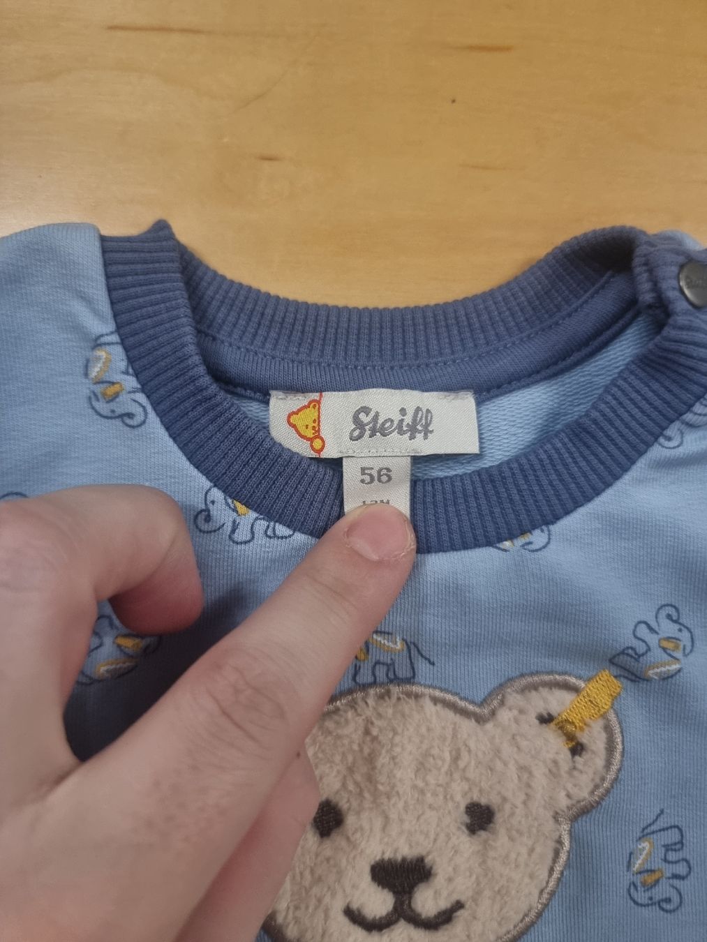 Steiff Maglioni & Felpe: Steiff Pullover hellblau Grösse 56 gut erhalten – Usato da Zweidlen venduto da VG159 1