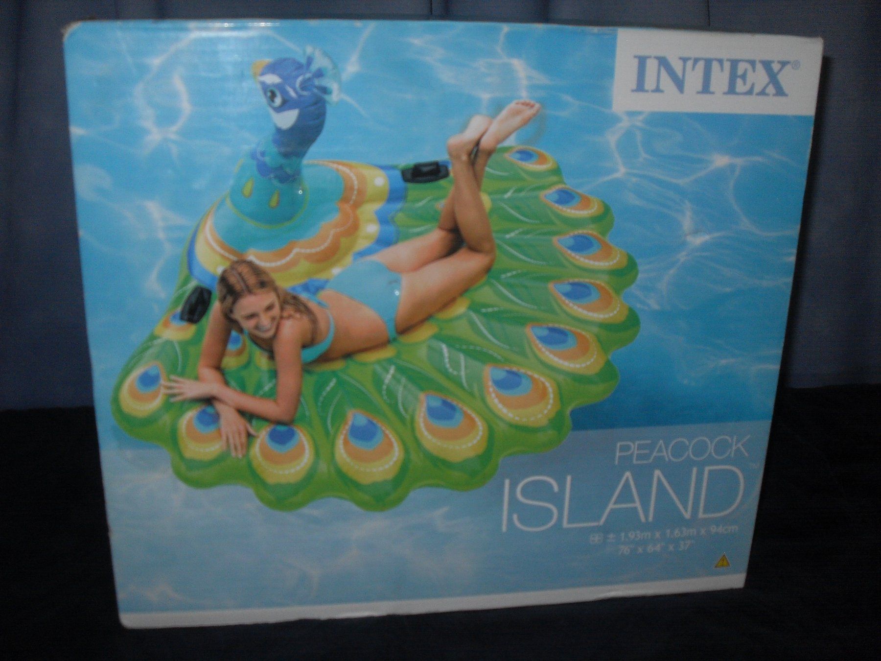 Schwimmringe: Badeinsel Aufblasbar Pfau-Design gross – Neu und originalverpackt aus Buttikon SZ von tschipo1 1