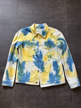 Veste en Jeans Tie-dye Taille S-M comme neuve