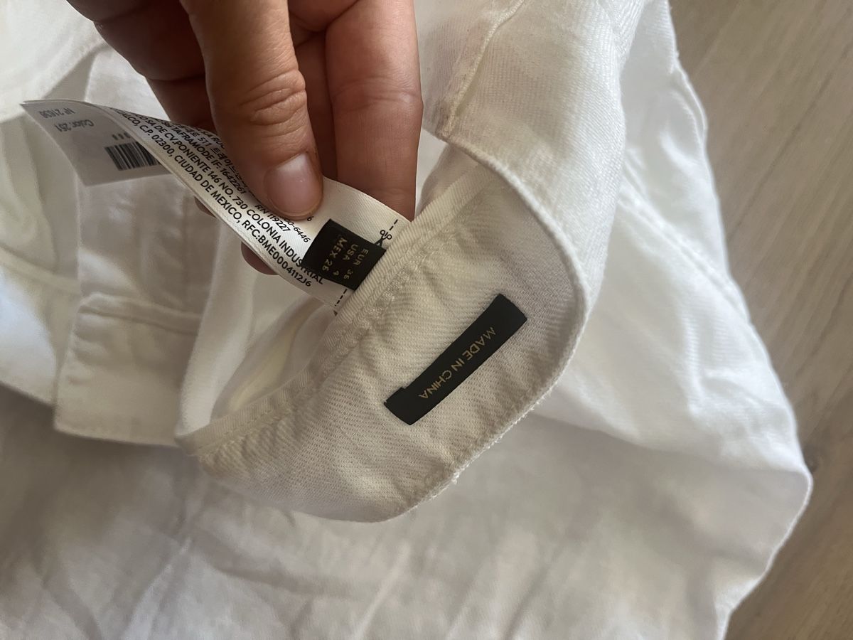 Massimo Dutti Hosen: Leinen Hose weiss Massimo Dutti – Gebraucht aus Lenzburg von Shru5 3
