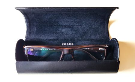 PRADA Brille, braun, neuwertig, mit Etui - Top Zustand!