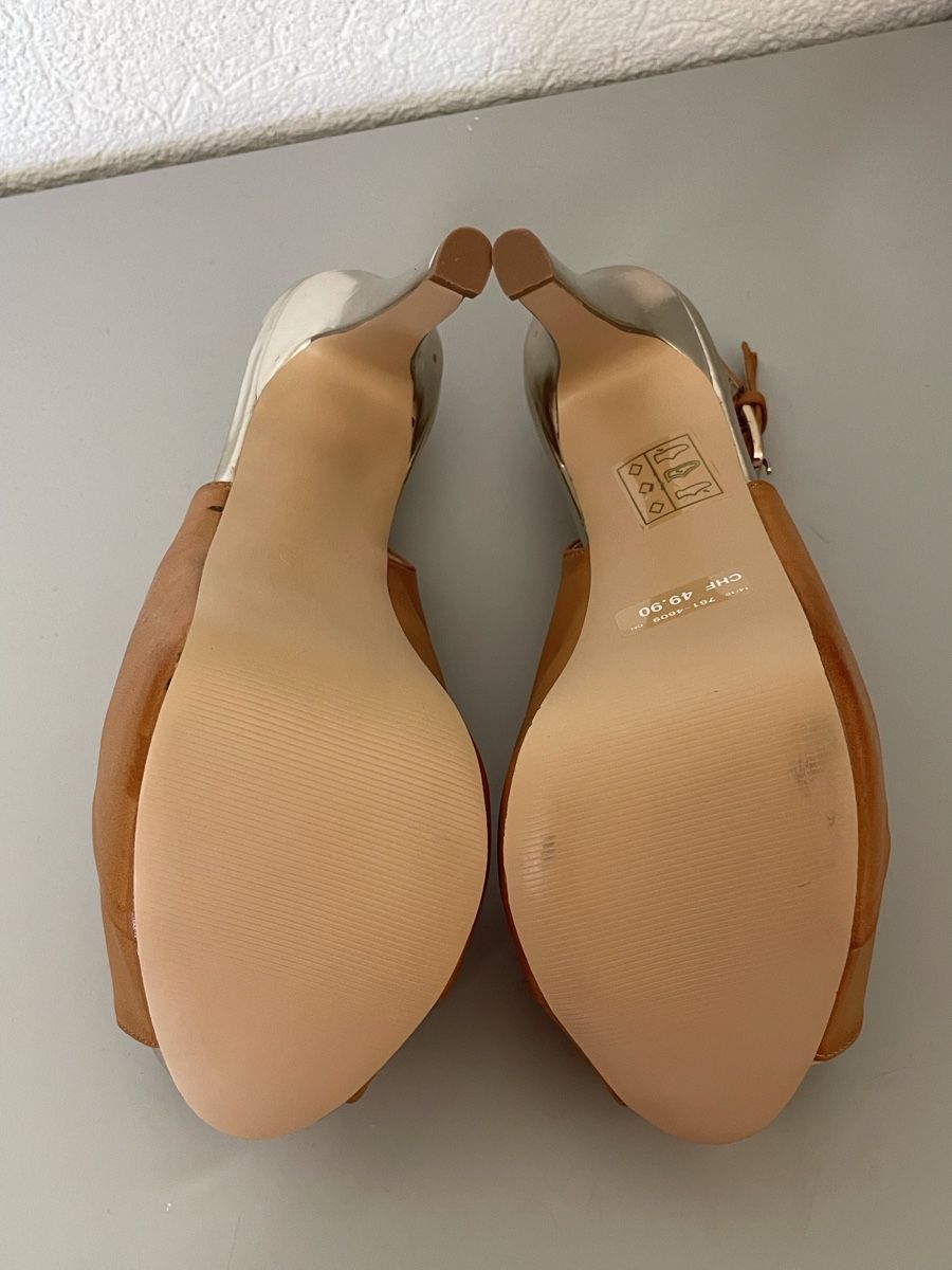 Damenschuhe: Sandales à talon compensé Bata camel pointure 37 neuves – Neu und originalverpackt aus Vuadens von Nina11 6