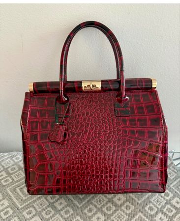 Italian leather bag with card holder - New!