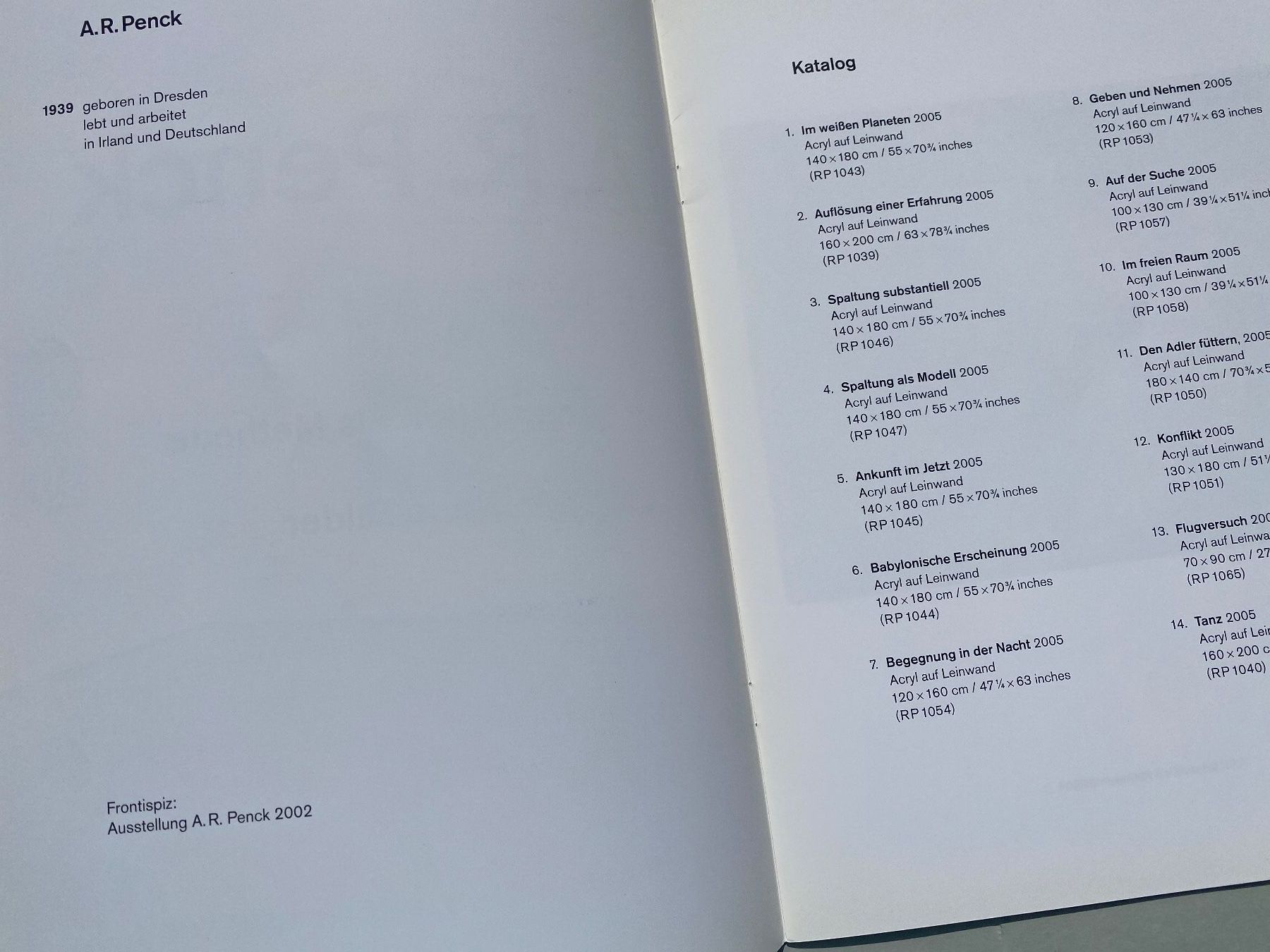 Bücher: A.R. Penck: Abstraktion als Methode, Katalog 2005 – Gebraucht aus Zürich von lesgarcons 5