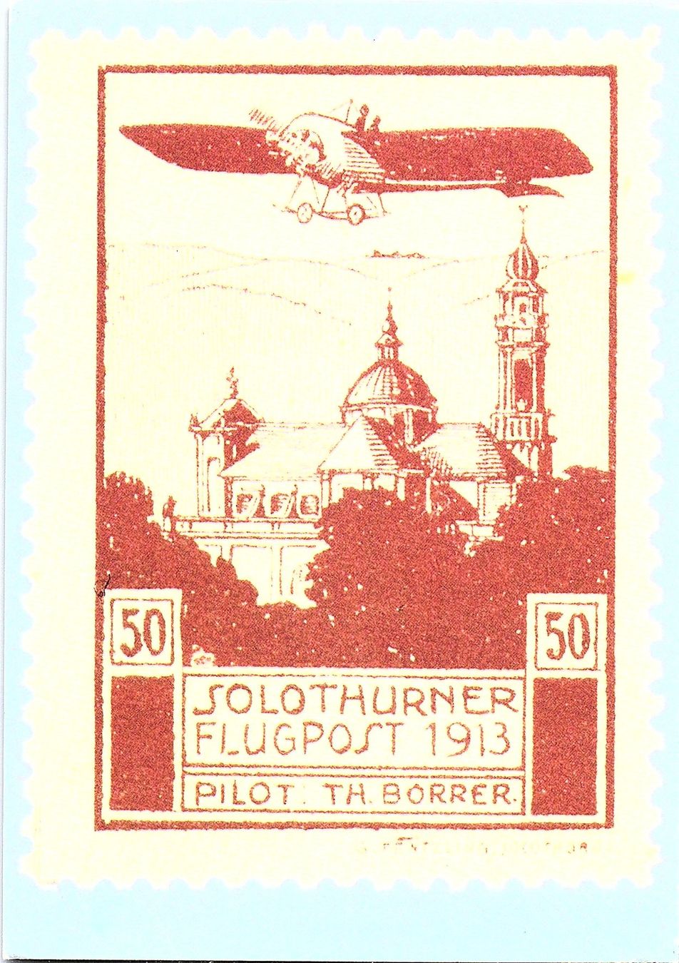Cartoline postali: AK Solothurner Flugpost 1913 REPRO – Nuovo (secondo la descrizione) da Würenlos venduto da KKMeister