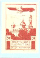 AK Solothurner Flugpost 1913 REPRO