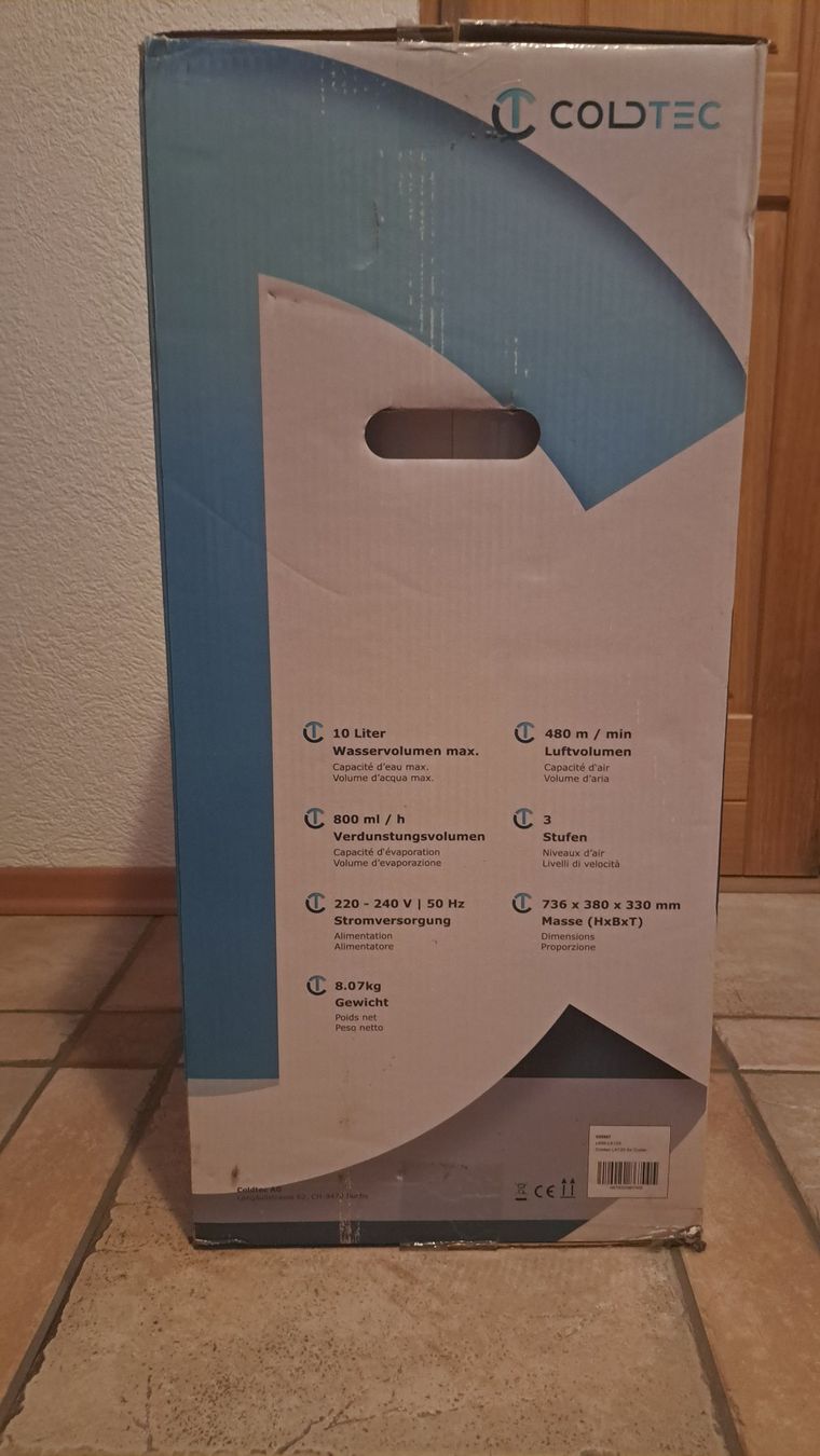 Climatiseurs: Coldtec LK120 Air Cooler – Neuf avec emballage d'origine à Pravidondaz par EtieHain1199221 1