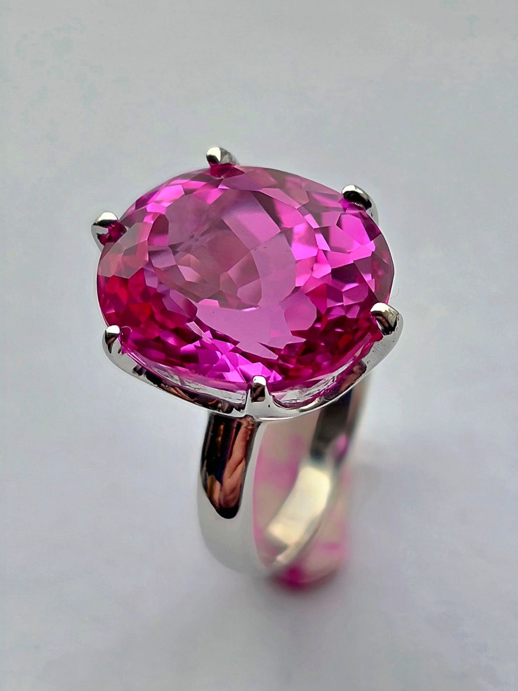 Anelli: Fingerring Solitaire rosa Topas – Nuovo (secondo la descrizione) da Zürich venduto da Benedikt21 6